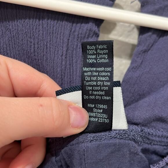 Daytrip Blue Woven Flowy Mini Dress | Large - Picture 9 of 11